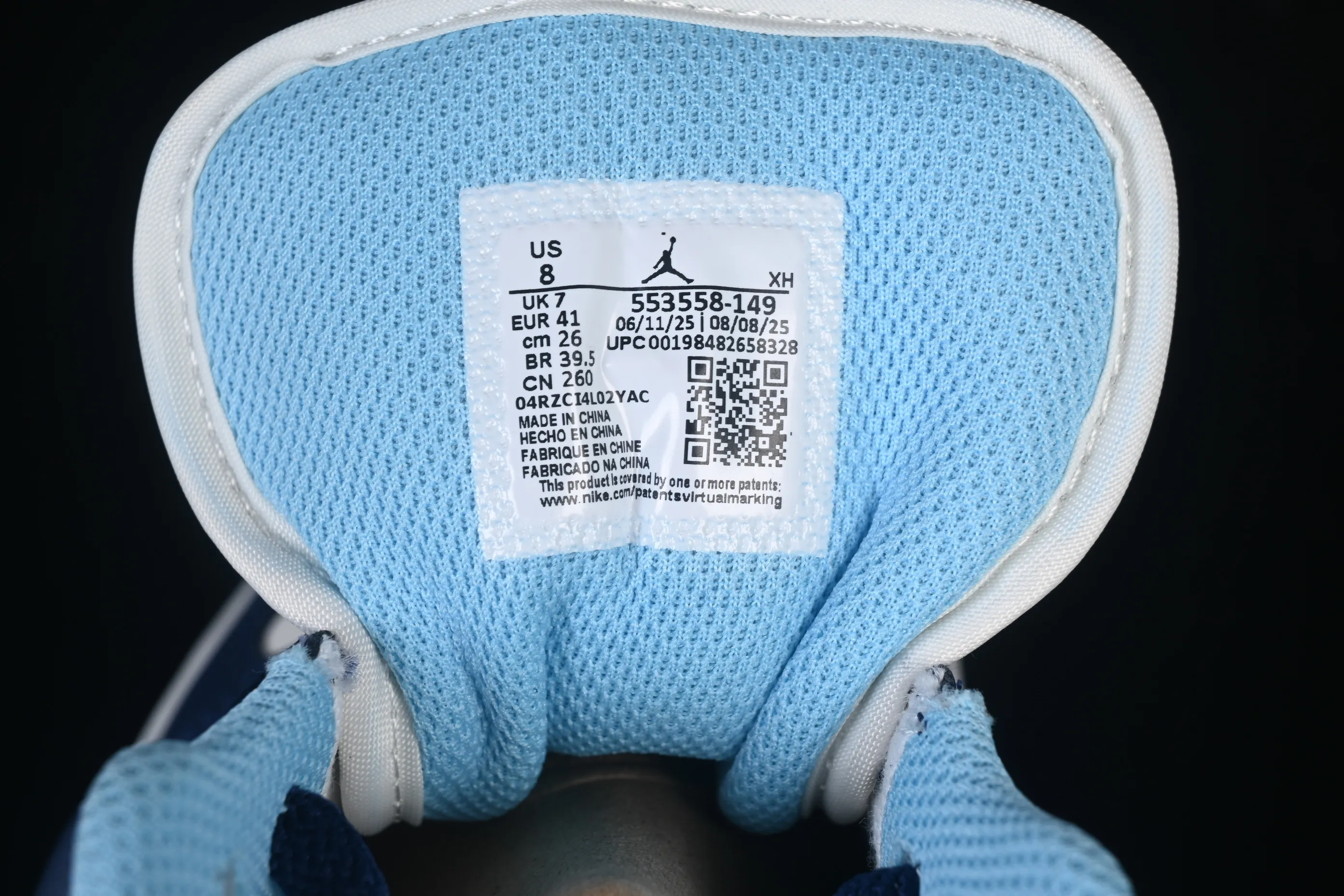 All categories Air Jordan Jordan series basketball shoes Air Jordan 1 Low G version pure original Air Jordan 1 Low AJ1 Joe 1 blue white black hook low-top cultural casual sneakers 553558-149